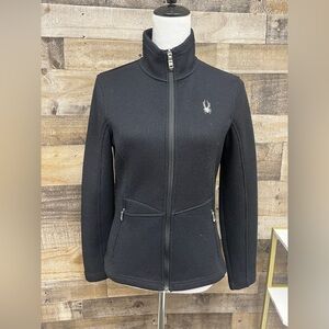 Black Spyder Zip-Up Jacket